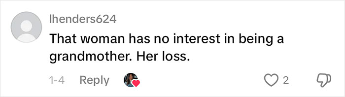 Screenshot of a social media comment responding to a viral video about a woman reminding grandma not to kiss her baby.