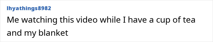 User comment expressing comfort while watching a content creator reveal surprising facts about the world&rsquo;s darkest island.