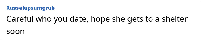 Screenshot of a social media comment warning about dating, related to the trans chef of the year attack controversy. Screenshot of a social media comment warning about dating, related to the trans chef of the year attack controversy.