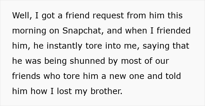 Text about a guy mocking a teen for not liking superhero stuff, then reacting offensively to grief-related reasons.