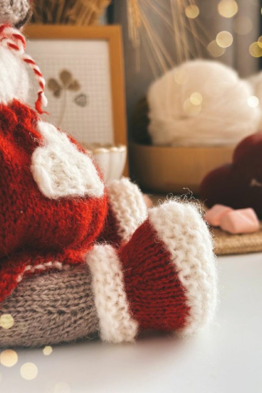 A Little Heart, Knitted Slowly. A Little Heart, Knitted Slowly.