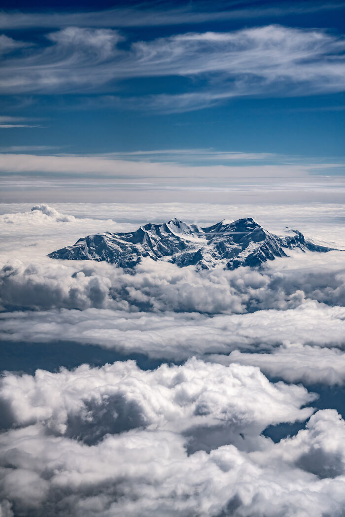 Illimani From The Sky From The Series 'Bolivia At 12,000 Feet And Above' By Tj Vissing