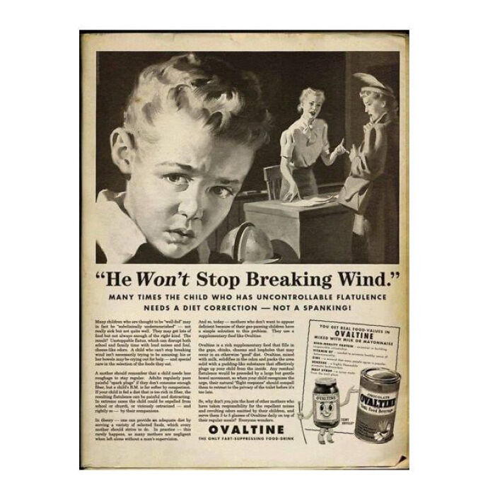"Many Times The Child Who Has Uncontrollable Flatulence Needs A Diet Correction -- Not A Spanking! Ah, The Good Old Days. Apparently, In The 1940s It Was Normal To Spank A Kid For Farting
