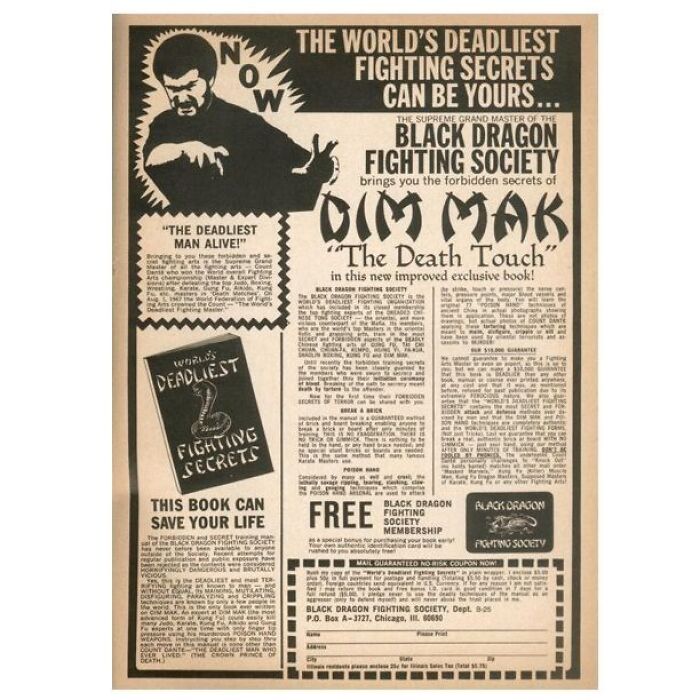 The Black Dragon Fighting Society Was Created By Hairdresser, Criminal, Pornographer, And Egomaniac John “Count Dante” Keehan To Separate Paper Route Money From Comic Book Reading Young Boys