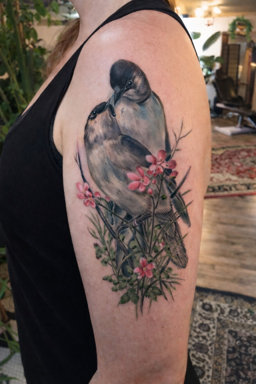 The Timeless Bird Tattoos Of Tara Morgan
