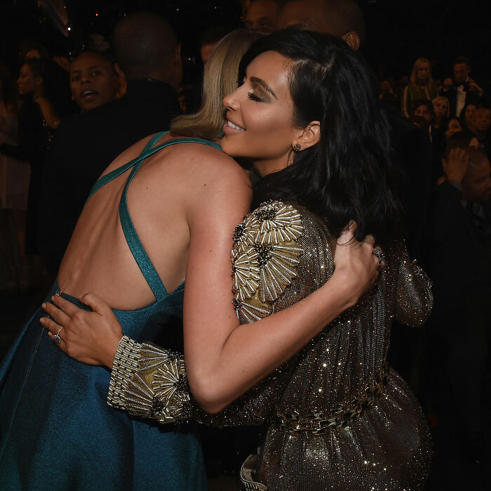 Kim Kardashian and Taylor Swift sharing a hug amid controversy and Blake Lively bombshell text reveal at an event. Kim Kardashian and Taylor Swift sharing a hug amid controversy and Blake Lively bombshell text reveal at an event.
