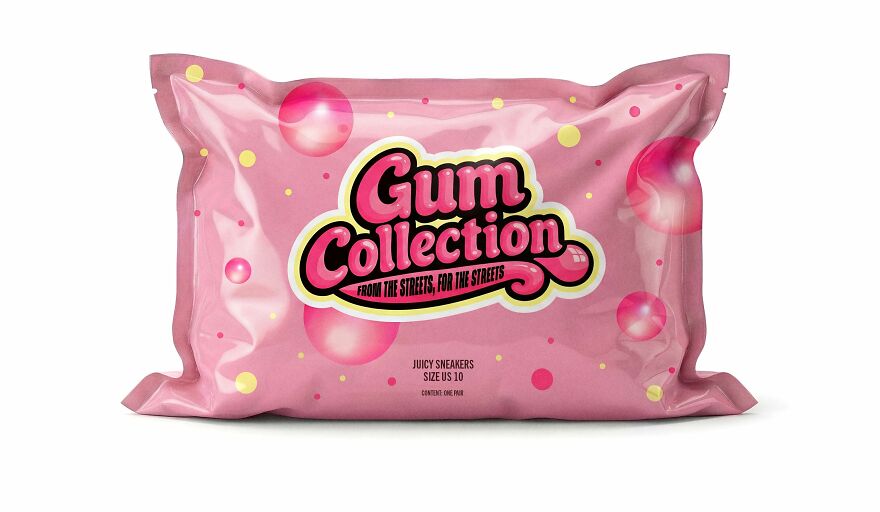 I Created A Sneaker Concept Using Bubble Gum As An Homage To The Stains That Cover New York City Sidewalks.