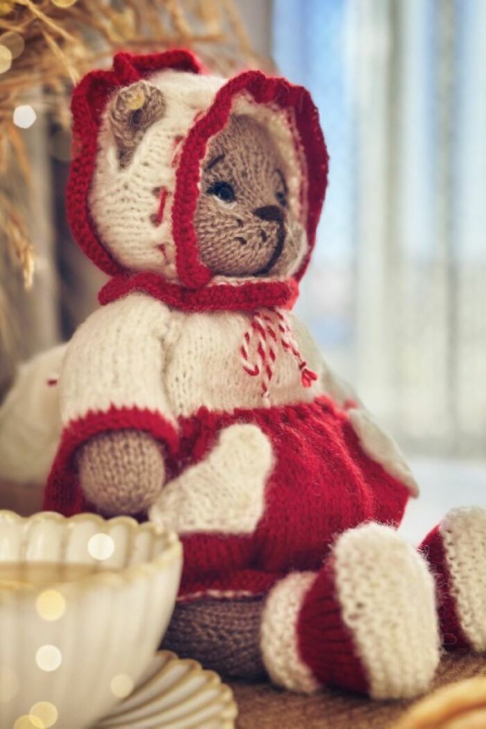 I Created A Knitting Pattern For Teddy Bear Clothes (5 Pics)