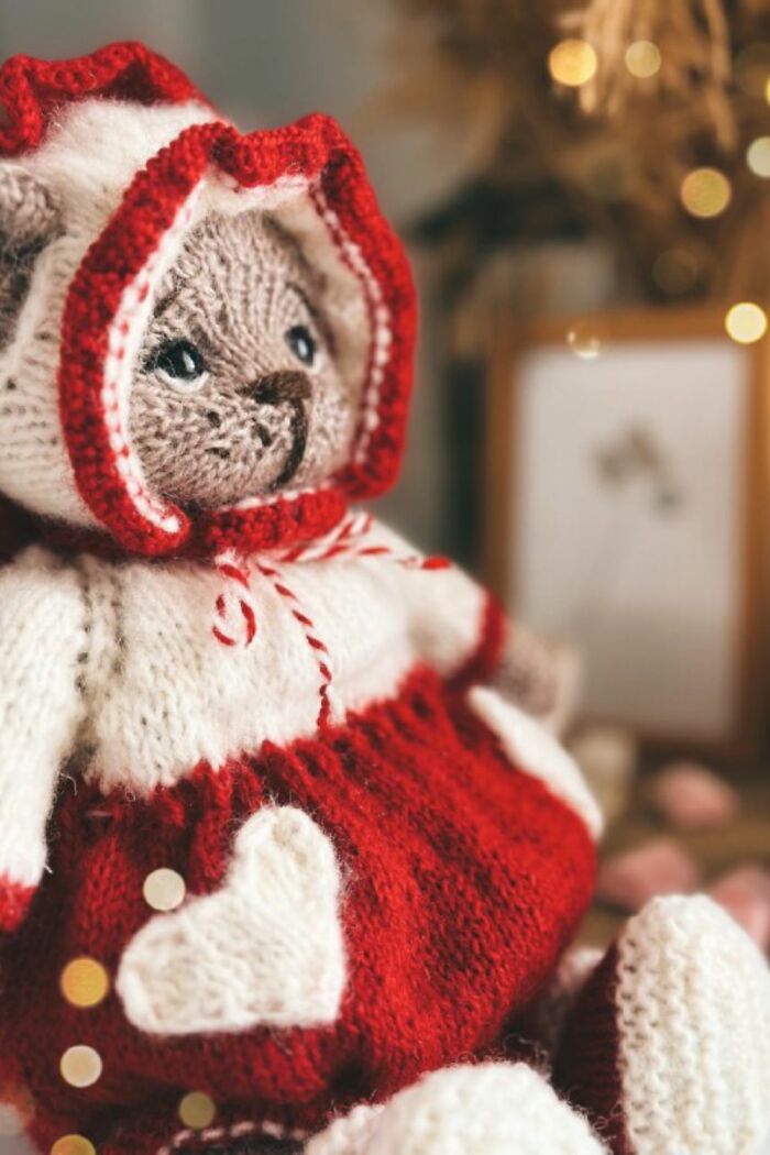 I Created A Knitting Pattern For Teddy Bear Clothes (5 Pics)