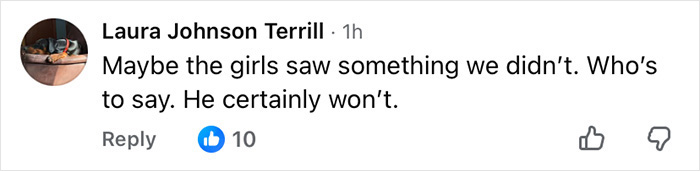 Comment by Laura Johnson Terrill discussing Chris Noth and Sarah Jessica Parker's hurtful falling out on social media.