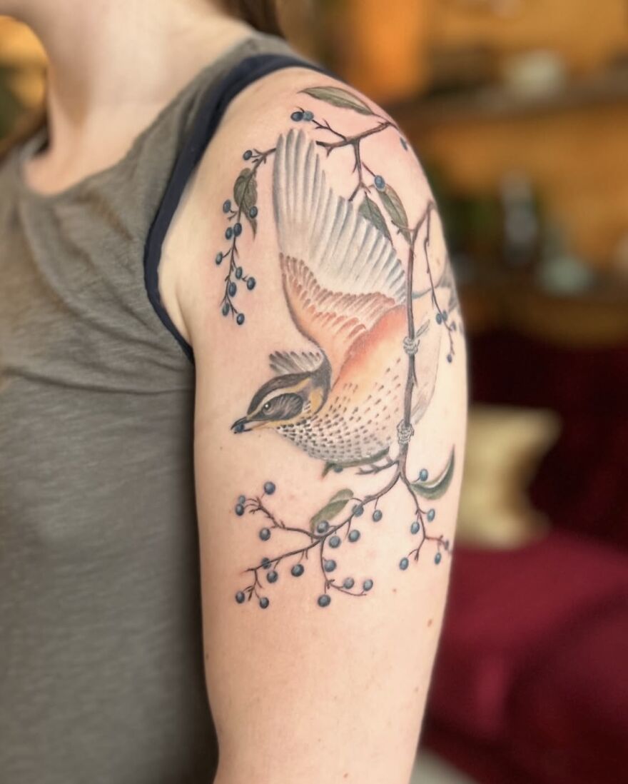 The Timeless Bird Tattoos Of Tara Morgan
