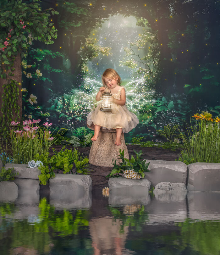 The Tiny Fairy In The Enchanted Woodlands
