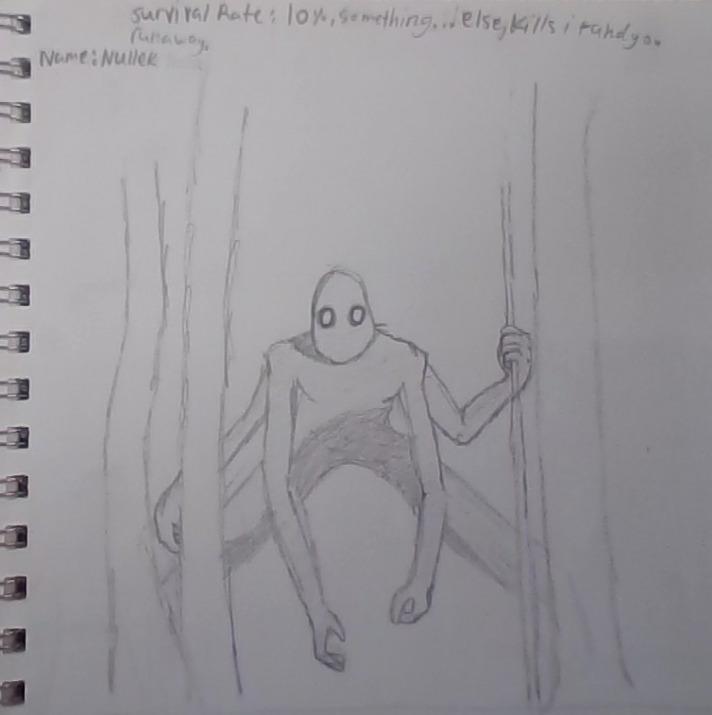 I Couldn`t Take A Photo But I Had Binoculars And A Sketchpad And Pencil In My Backpack, So I Drew It To Have Proof Here Is The Story:
