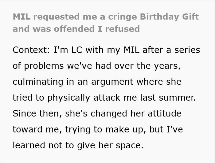 Woman feeling stressed refusing MIL's demand for a risky celebrity birthday video that could cost her job.