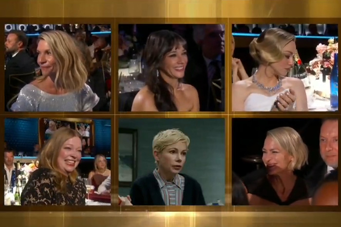 Amanda Seyfried reacting at the Golden Globes event, capturing netizens&rsquo; mixed responses to her double loss.