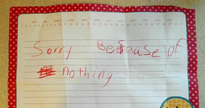 51 Unhinged And Hilarious Apology Notes