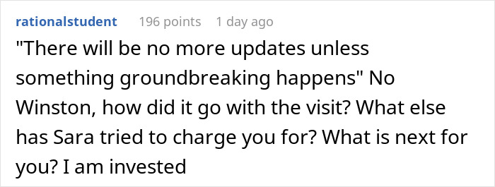 Screenshot of a Reddit comment discussing a roommate situation involving refusal to pay for a hotel stay.