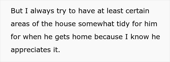 Handwritten note reflecting feelings of not doing enough as a stay-at-home mom, focusing on tidying the house.