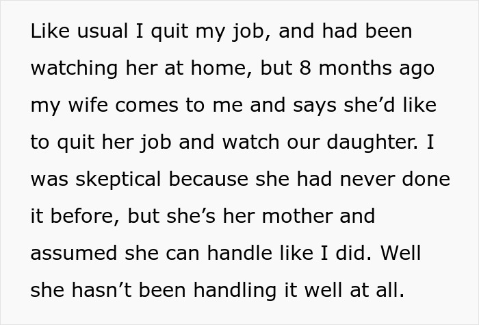 Man Annoyed After Wife Struggles With Being SAHM For 3YO, As He Did It For 25 Years With 4 Kids