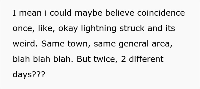 Text conversation screenshot discussing disbelief over coincidence, related to a woman filming coworker to prove disability.