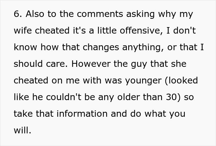 Text excerpt discussing a dad feeling guilty and distancing himself from daughter during a messy divorce revealing a heartbreaking truth.