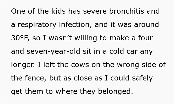 Text highlighting a parent's decision to prioritize child's health over work, reflecting family labor and business money dynamics. Text highlighting a parent's decision to prioritize child's health over work, reflecting family labor and business money dynamics.