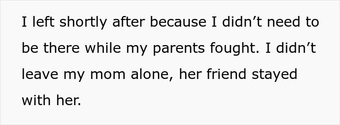 Text excerpt from a daughter's perspective revealing family conflict due to dad&rsquo;s mistress and affair proof.