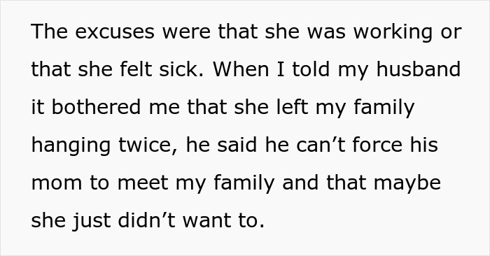 Text discussing wife upset with husband&rsquo;s relatives living with them and his refusal to house his mother.