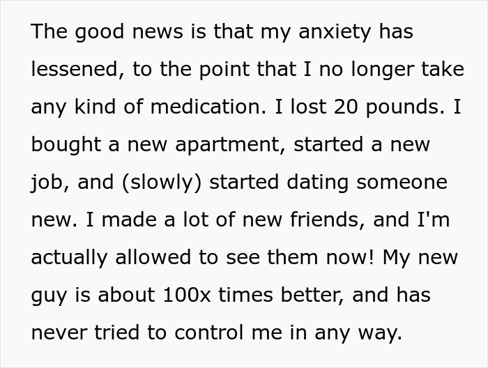 Alt text: Person shares how medicine helped regain confidence after hitting rock bottom and controlling relationships. Alt text: Person shares how medicine helped regain confidence after hitting rock bottom and controlling relationships.