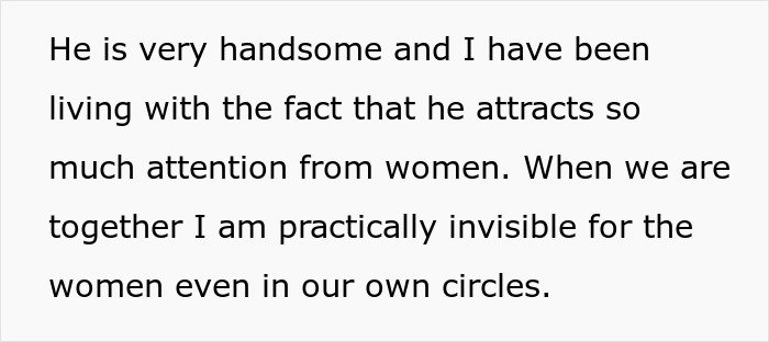 Text excerpt showing a woman venting about her husband leaving her because she trusts him and doesn&rsquo;t get jealous.