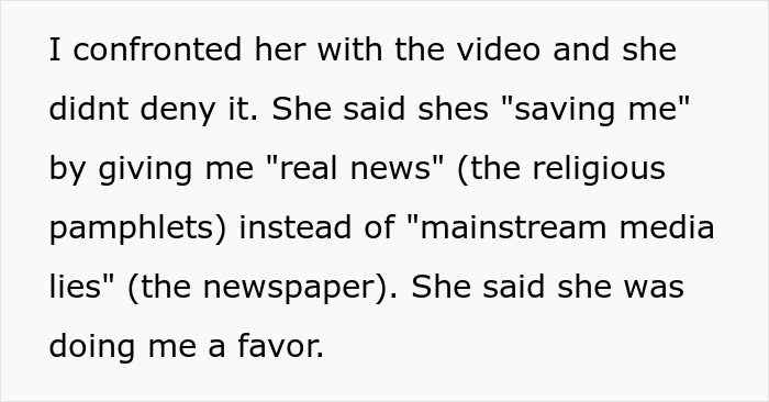 Neighbor handing religious pamphlet to police officer during a community interaction about local concerns.