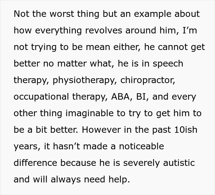 Woman feels trapped taking care of autistic brother, struggling to balance love, care, and her education plans.