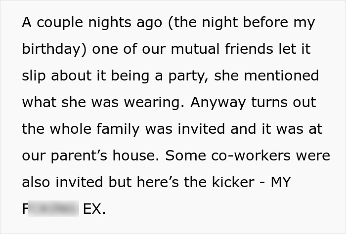 "It Ended Pretty Badly": Woman Skips Her Own Surprise Bday Party Over Her Ex Boyfriend "It Ended Pretty Badly": Woman Skips Her Own Surprise Bday Party Over Her Ex Boyfriend