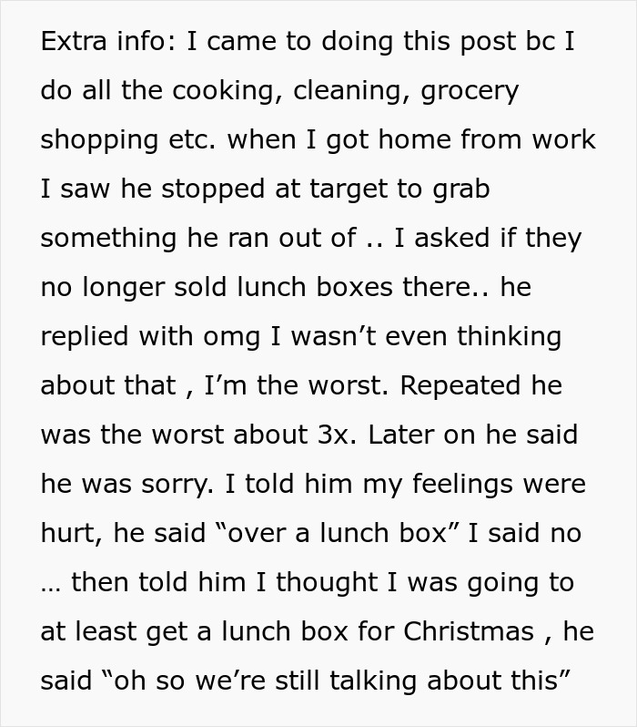 Man fails to buy Christmas presents for girlfriend and claims the holiday just sneaked up on him.