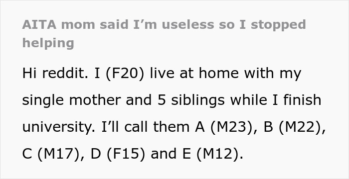 20-year-old burned out managing chores and school, overwhelmed and upset after mom calls her useless.