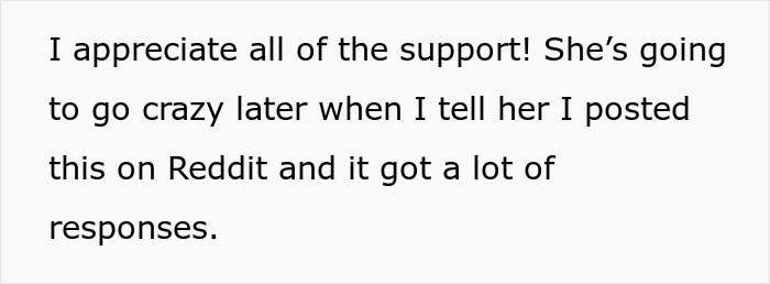 Text message expressing gratitude for support after a mother struggles to contain rage over teacher ignoring her daughter&rsquo;s emergency.