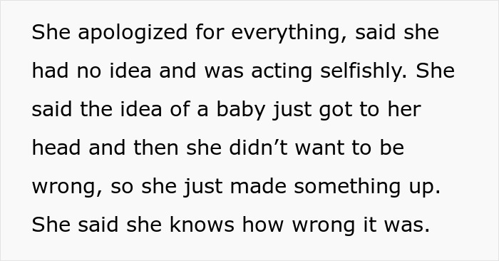 Text excerpt explaining apology and emotional struggle related to mil telling kids parents passed away situation.