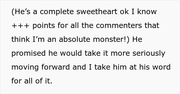 Text excerpt showing a woman&rsquo;s frustration with her man&rsquo;s lovey-dovey morning kisses and repeated I love yous.