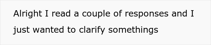 Text message reading Alright I read a couple of responses and I just wanted to clarify somethings, reflecting dad feels guilty for distancing himself.