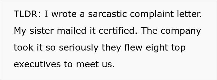 Sarcastic letter leads restaurant to fly in bigwigs, resulting in a hilarious pitch and a new patent opportunity.