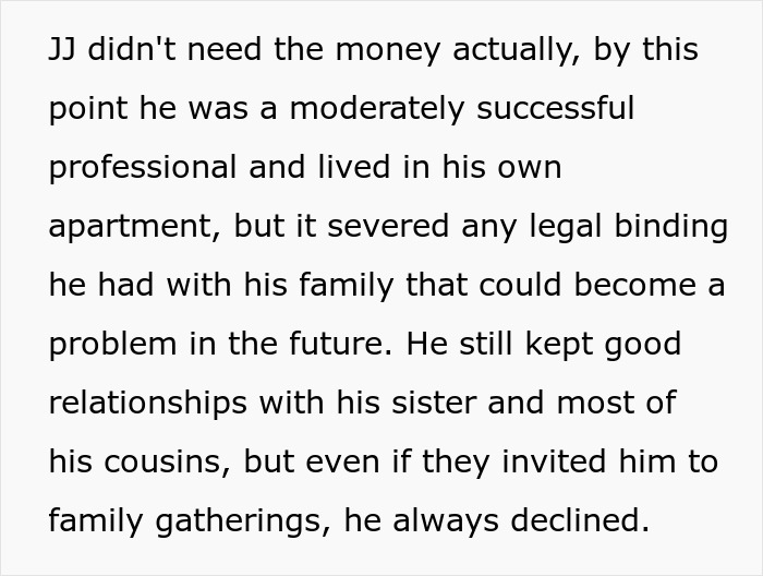 Text excerpt discussing a gay son&rsquo;s strained family relationships and exclusion from his extravagant wedding.