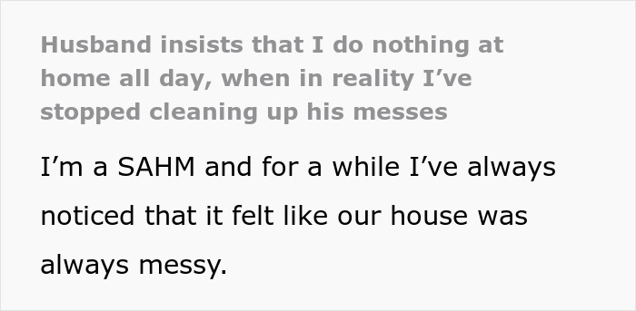Husband insists wife does nothing at home, wife stops cleaning his messes highlighting household conflict and cleaning issues. Husband insists wife does nothing at home, wife stops cleaning his messes highlighting household conflict and cleaning issues.