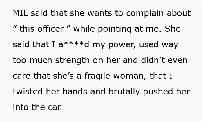 Police officer dealing with family drama while arresting his own mother-in-law for violent behavior and a***e of power. Police officer dealing with family drama while arresting his own mother-in-law for violent behavior and a***e of power.