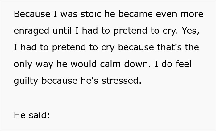 Text excerpt showing a fiancée describing emotional struggle and conflict over medicine use after hitting rock bottom. Text excerpt showing a fiancée describing emotional struggle and conflict over medicine use after hitting rock bottom.