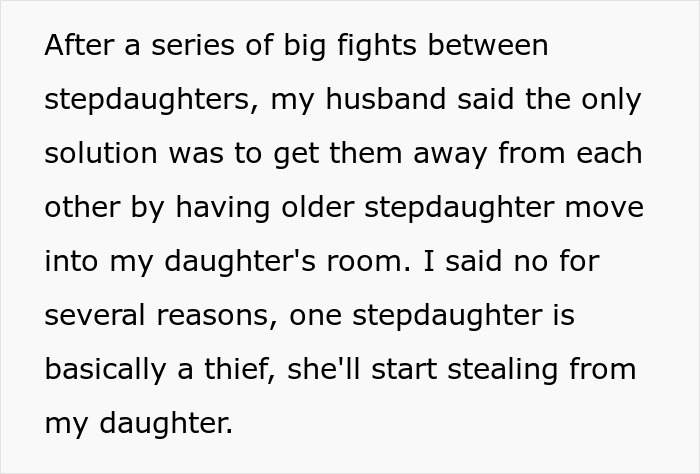 Woman Risks Her Marriage So She Could Stop Her Daughter From Sharing A Room With Stealing Stepsis