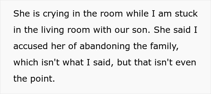 Woman complaining about sister-in-law while staying for free, husband feeling annoyed and stuck with their son in living room. Woman complaining about sister-in-law while staying for free, husband feeling annoyed and stuck with their son in living room.
