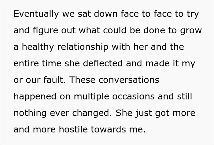 Text describing a difficult relationship with an evil lady mistreating her daughter-in-law and causing a hospital conflict. Text describing a difficult relationship with an evil lady mistreating her daughter-in-law and causing a hospital conflict.