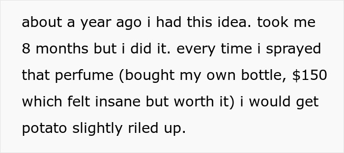 Text describing a MIL running to the priest after the son-in-law&rsquo;s revenge, capturing the comedic and dramatic moment.