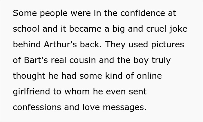 Teen bullying incident description with a girlfriend&rsquo;s unexpected uno-reverse reaction on his birthday.