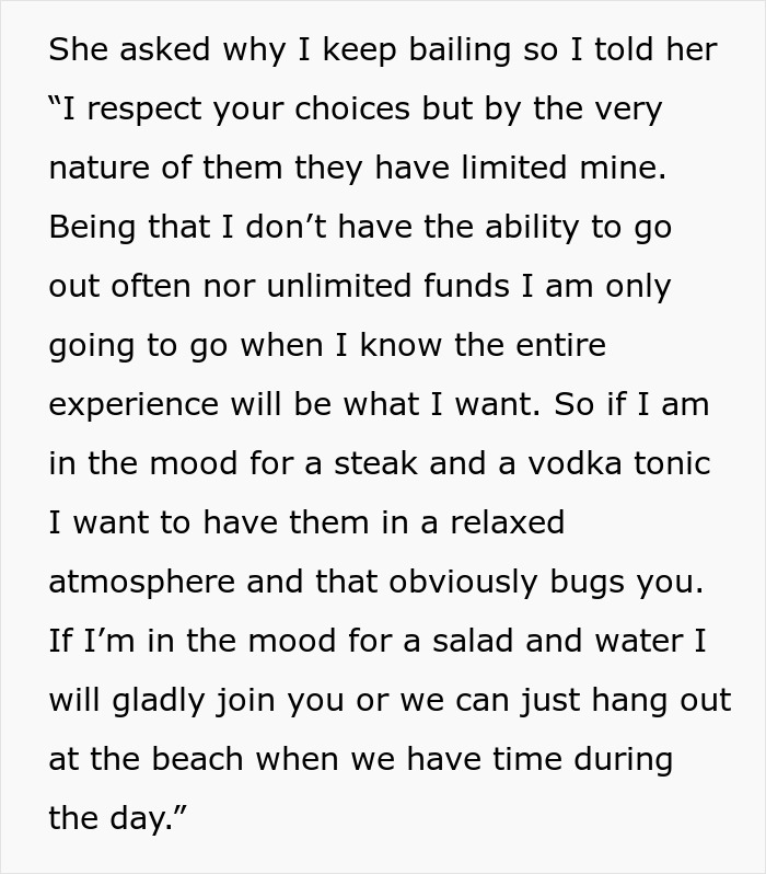 Text excerpt showing a daughter-in-law setting boundaries with her mother-in-law during a pregnancy emergency Facebook drama.